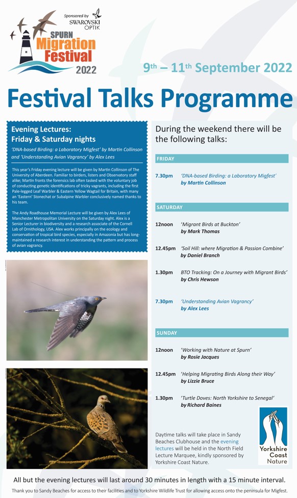 Talks programme snip